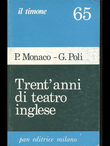 Trent anni teatro inglese - di,