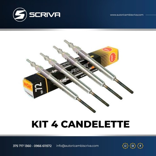 Kit candelette ngk fiat 3 - kit, 4