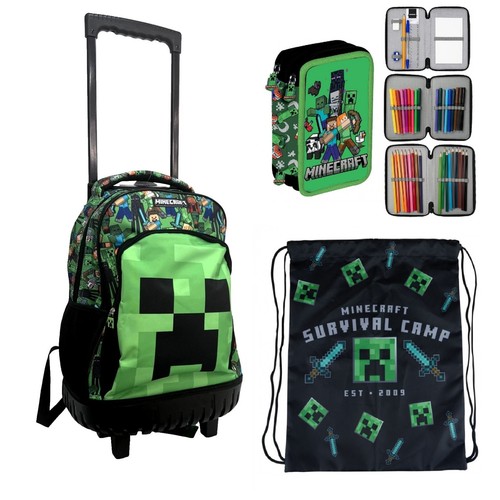 Minecraft grande set zaino - minecraft,