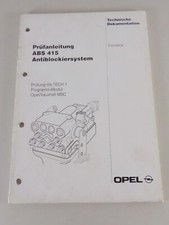 Manuale officina istruzioni collaudo Opel Frontera A ABS 415 dal model year 1995