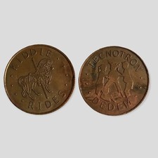 Gettone Tecnotron Dedem -Kiddie Rides- Giostra Cavalli Bambini  Anni 70'