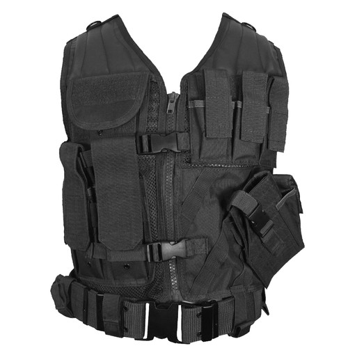 Gilet tattico nero usmc - gilet,