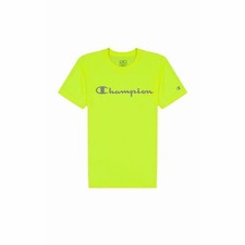 Maglia a Maniche Corte Uomo Champion Crewneck Verde limone