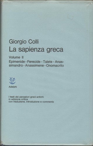 Sapienza greca - sapienza,