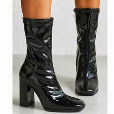 Stivali Donna Nero Lucido