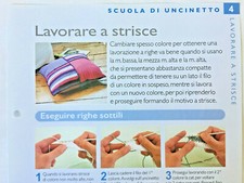 Scheda tecnica Scuola Uncinetto Handmade lavorare a strisce 4
