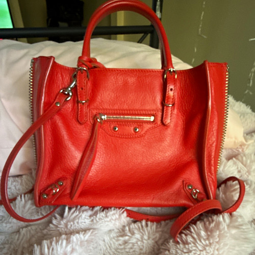 Balenciaga red papier mini - papier,