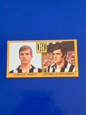 FIGURINA PANINI 1969-70 JUVENTUS ROVETA-CUCCUREDDU NEW CON VELINA DA SET