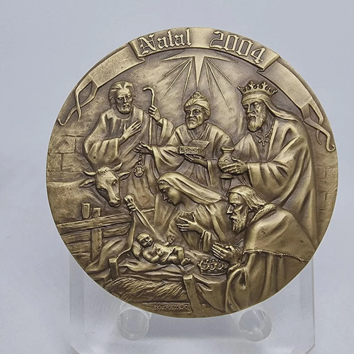 Medaglia bronzo natale 2004 - /,