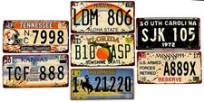 Lotto di 7 targhe per auto