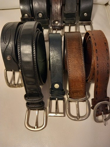 Cinture vera pelle - pelle, stock