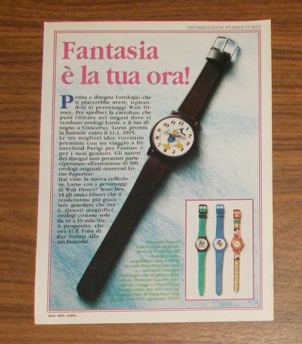 Rara pubblicità seiko lorus - rara,