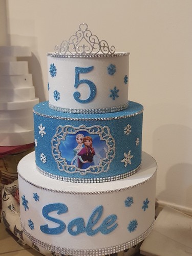 Torta finta frozen - torta,