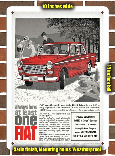 Insegna metallo fiat - -,