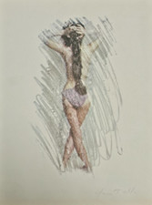 Mimmo Rotella (Catanzaro 1918 - Milano 2006) Opera Litografia La Vergine Firmata