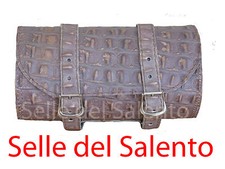 Borsa x moto 20 x 10 finto coccodrillo custom Barilotto Chopper Bobber vintage 