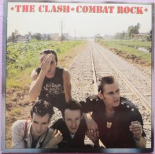THE CLASH - COMBAT ROCK - VINYL LP - POSTER INSIDE - EUROPE 1982 EX/EX+