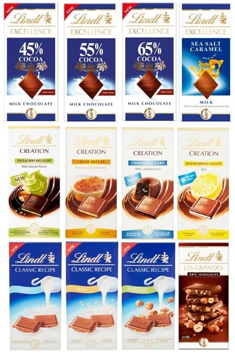 Barrette cioccolato lindt - barrette,