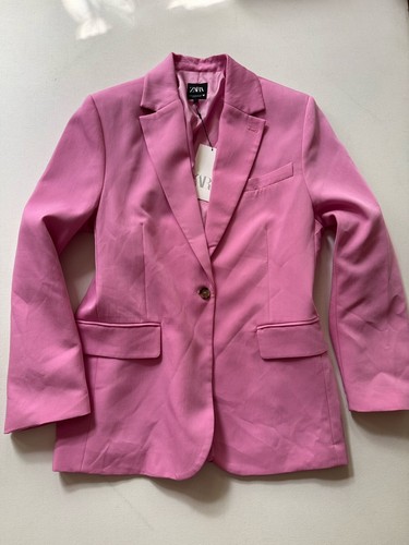 Zara blazer pink oversized l - pink,