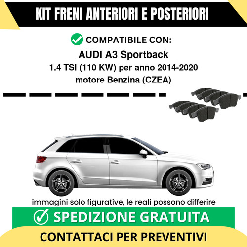 Pastiglie freno ant post - ant, +