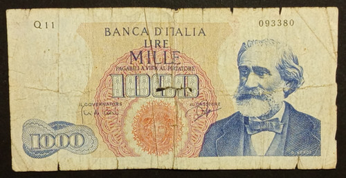 1000 lire 1962 mb - 1000,