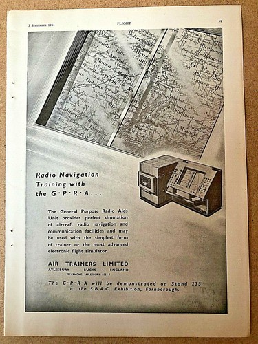 1954 aircraft advert gpra - aircraft,