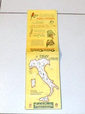 Cartina LE STRADE D'ITALIA 1962 PROMO Fratelli Carli Olio Mappa Carta stradale