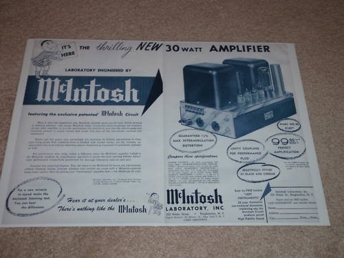 Mcintosh mono tube amp - mc-30,