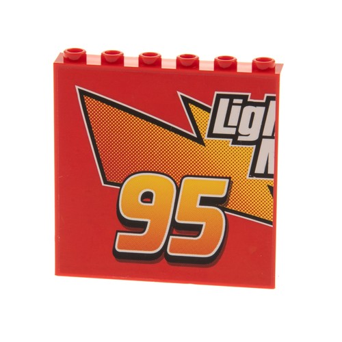 Lego pannello 1x6x5 rosso - lego,