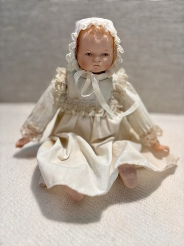 Vintage bisque porcelain doll - bisque,