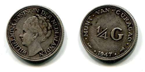 Fiorino curacao 1947 - 1/4,