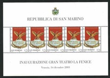 San Marino 2003 FOGLIETTO