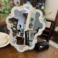 Specchio Veneziano in Vetro di Murano Vintage anni 70 80 Specchietto da Muro