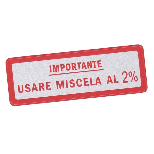 Adesivo sticker miscela - miscela, 2%