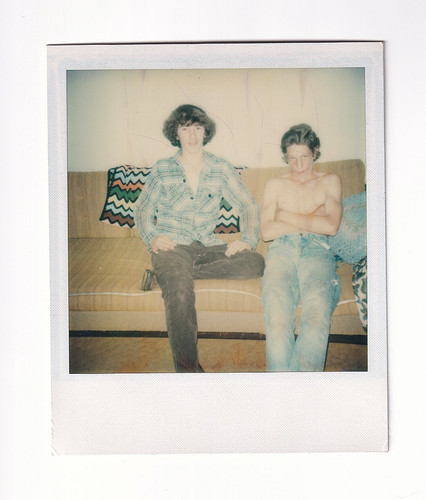 Vecchia foto colore polaroid - vecchia,