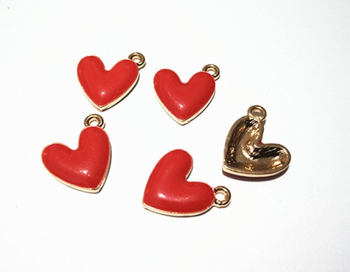 4pz ciondoli charms cuore - , in