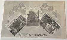 Cartolina Saluti Da San Romano Valdarno Pisa Floreale Viaggiata Fp
