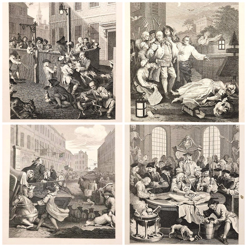 1840 hogarth serie di - hogarth,