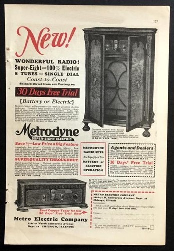 Radio elettrica metrodyne - elettrica,
