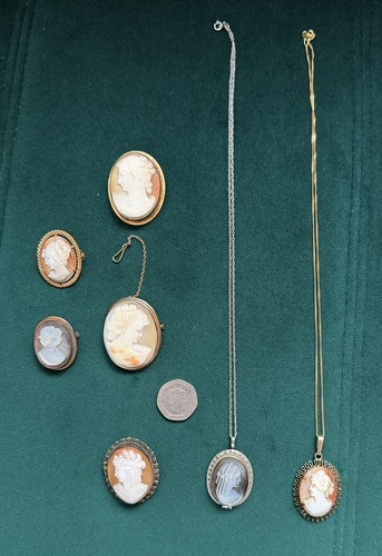 Spilla collana cammeo - spilla/collana,