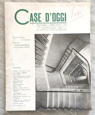 CASE D'OGGI 1936 ARCHITETTURA PROGETTI CASE MILANO BERMANI