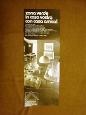 Angolo del relax Zona verde Mensile Casa amica Pubblicità vintage anni '70