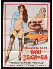 manifesto TAXI PER SIGNORA marina frajese lotar hadman guia lauri A454