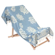 Telo mare Pareo fouta Edfu in Cotone con frange 90x170 cm AB699