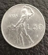 REPUBBLICA ITALIANA 50 LIRE 1954 VULCANO BB
