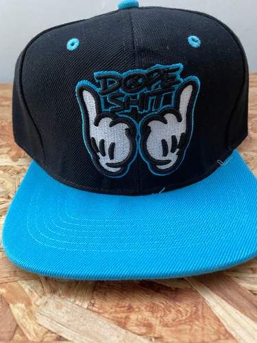 Berretto snapback blu merda - blu,