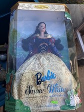BARBIE As Snow White bambola serie da collezione per bambini 1998 Mattel 21130 NUOVA