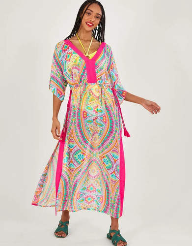 Maxi caftano monsoon stampa - maxi,