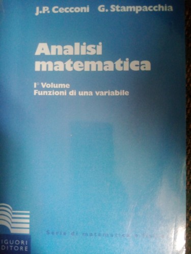 Analisi matematica primo - analisi,