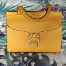 Borsa a mano giallo ocra